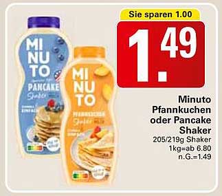Minuto Pfannkuchen oder Pancake Shaker