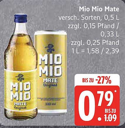 Mio Mio Mate – Verschiedene Sorten, 0,5 L