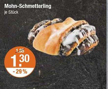 Mohn-Schmetterling je Stück