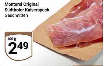 Montorsi Original Südtiroler Kaiserspeck Geschnitten