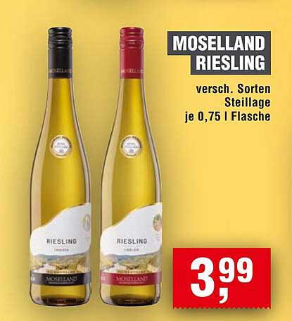 Moselland Riesling 0,75 l Flasche