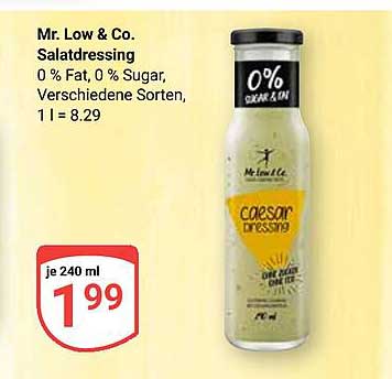 Mr. Low & Co. Salatdressing - Caesar Dressing, 240 ml