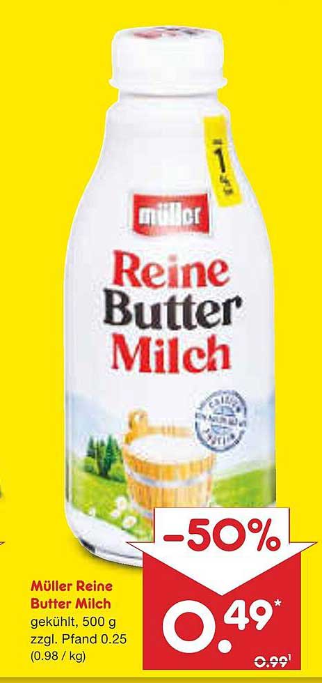 Müller Reine Butter Milch 500 g (gekühlt)