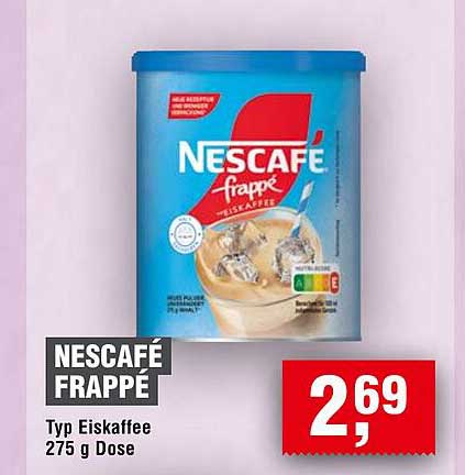 Nescafé Frappé 275 g Dose