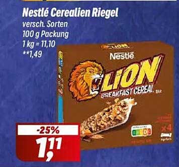 Nestlé Cerealien Riegel - 25% Rabatt!