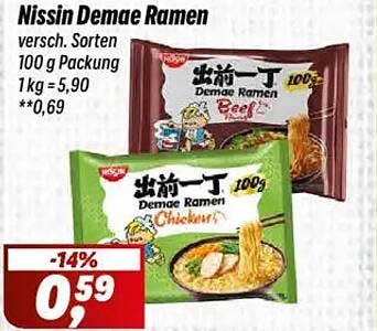 Nissin Demae Ramen - verschiedene Sorten 100 g