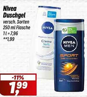 Nivea Duschgel verschiedene Sorten 250 ml Flasche