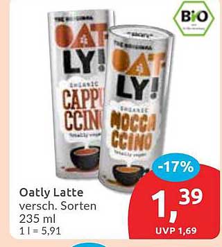 Oatly Latte - verschiedene Sorten 235 ml