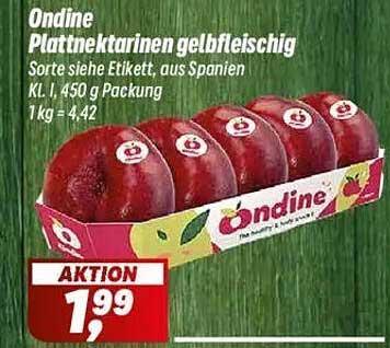 Ondine Plattennektarinen gelbfleischig 450 g