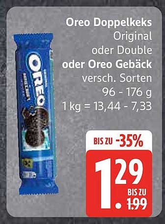 Oreo Doppelkeks Original oder Double oder Oreo Gebäck