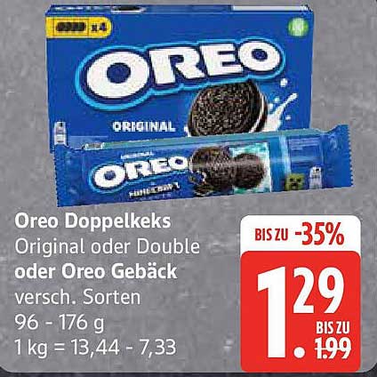 Oreo Doppelkeks Original oder Double oder Oreo Gebäck versch. Sorten