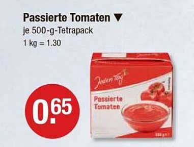 Passierte Tomaten - 500-g-Tetrapack
