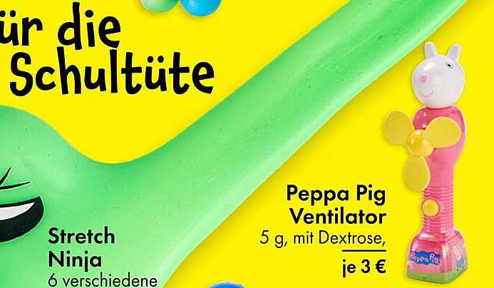 Peppa Pig Ventilator, je 3 €