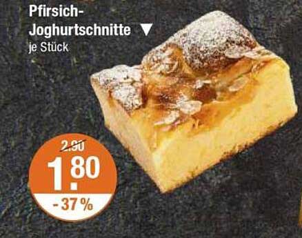 Pfirsich-Joghurtschnitte