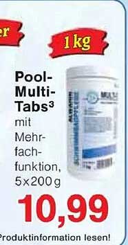Pool-Multi-Tabs3 mit Mehrfachfunktion, 5x200 g