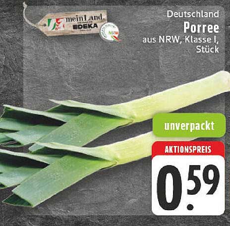 Porree aus NRW, Klasse I, Stück