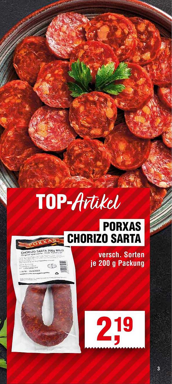 PORXAS CHORIZO SARTA 200 g
