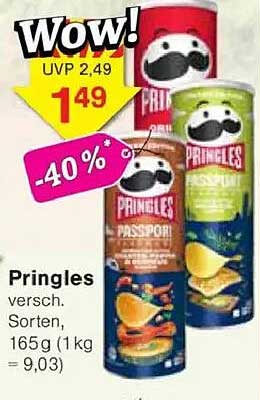 Pringles verschiedene Sorten 165 g