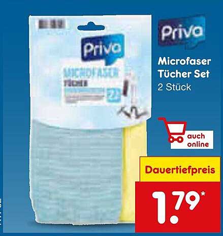 Priva Mikrofaser Tücher Set (2 Stück)