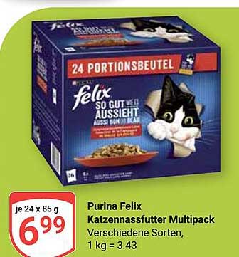 Purina Felix Katzennassfutter Multipack – Verschiedene Sorten