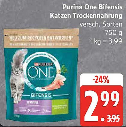 Purina One Bifensis Katzen Trockenfutter 750 g