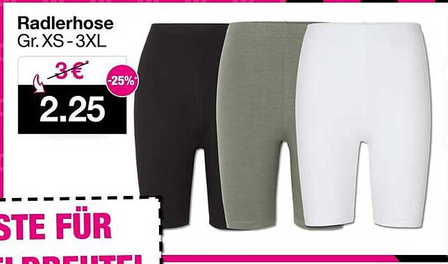 Radlerhose Gr. XS - 3XL
