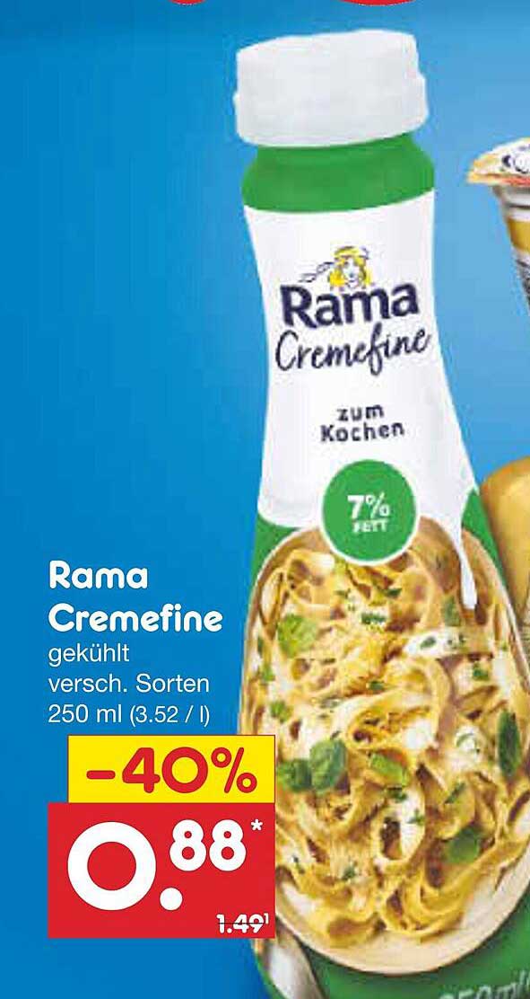 Rama Cremefine gekühlt 250 ml
