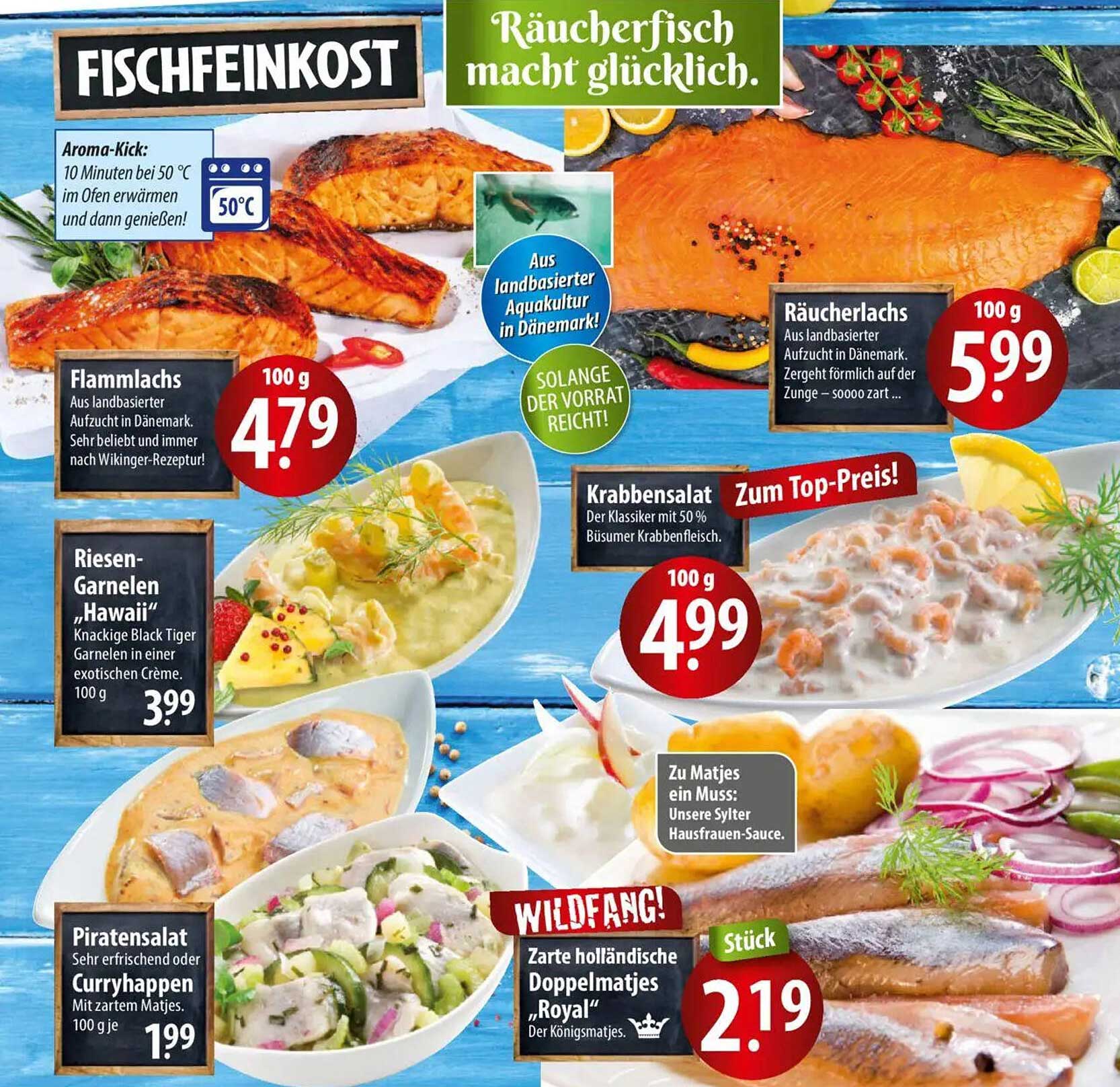 Räucherfisch Auswahl aus Dänemark