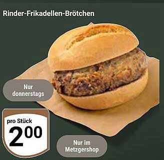 Rinder-Frikadellen-Brötchen