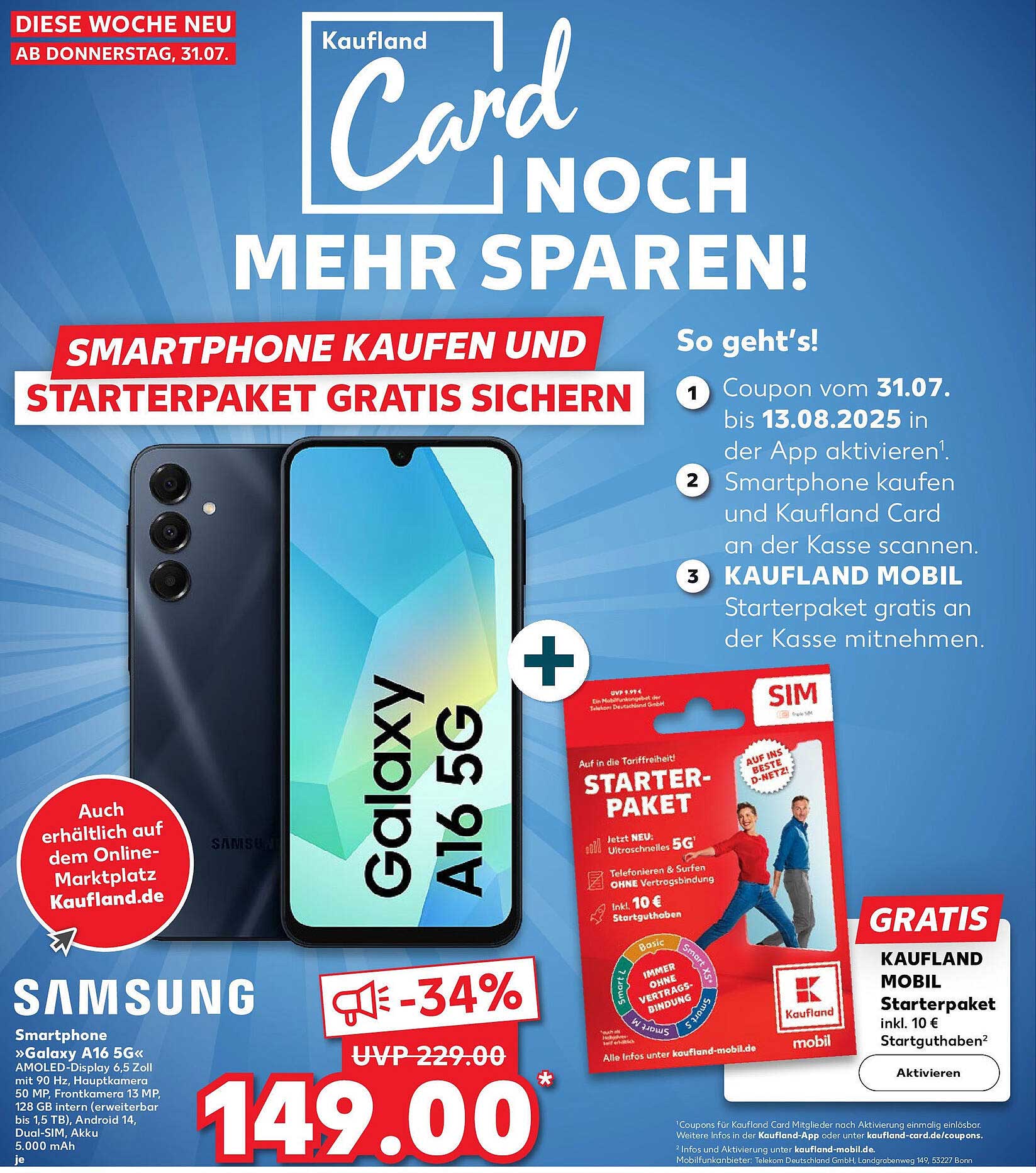 Samsung Galaxy A16 5G - Jetzt zum Vorteilspreis!