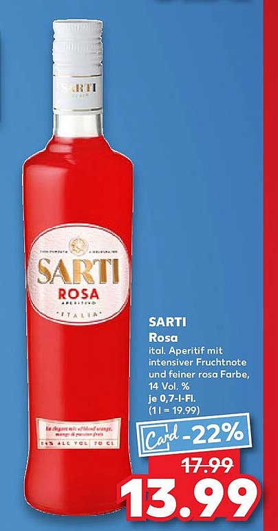 SARTI Rosa - Italienischer Aperitif