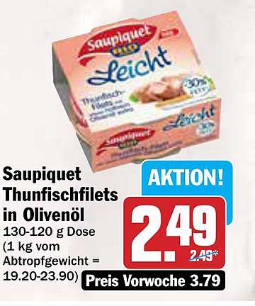 Saupiquet Thunfischfilets in Olivenöl