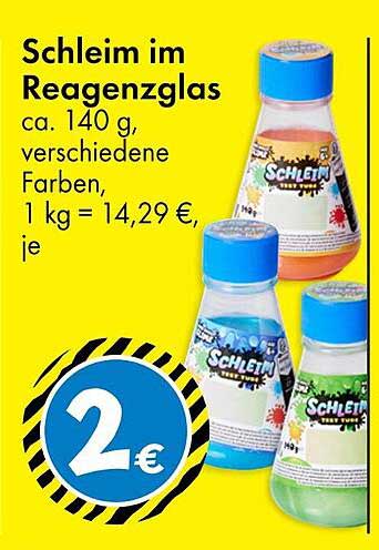 Schleim im Reagenzglas – ca. 140 g, verschiedene Farben
