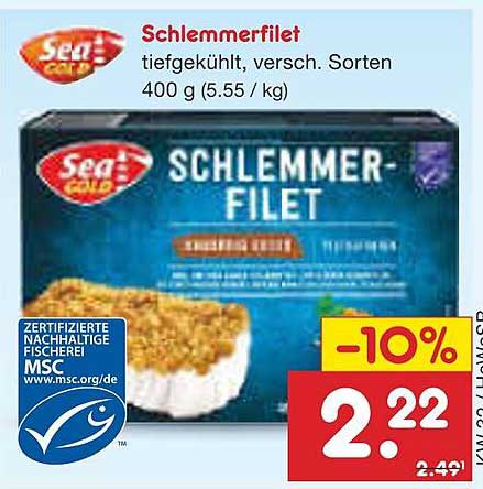 Schlemmerfilet tiefgekühlt, verschiedene Sorten 400 g