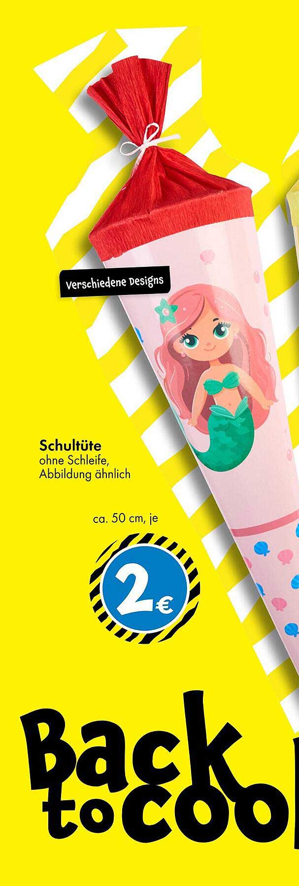 Schultüte Back to Cool - Verschiedene Designs, ca. 50 cm