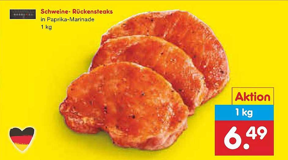 Schweine-Rückensteaks in Paprika-Marinade 1 kg