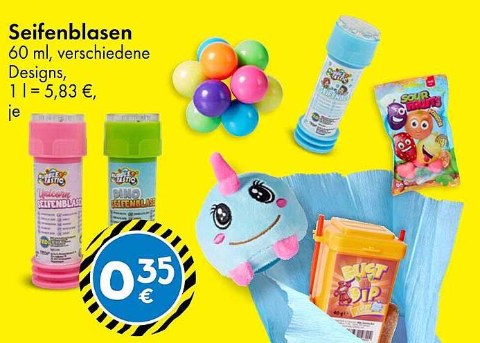 Seifenblasen 60 ml, verschiedene Designs