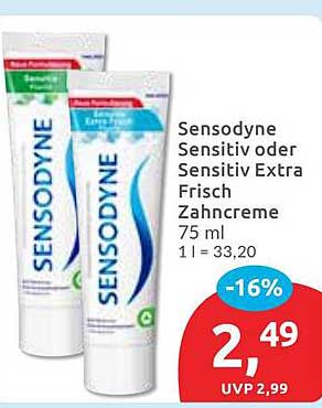 Sensodyne Sensitiv oder Sensitiv Extra Frisch Zahnpasta 75 ml