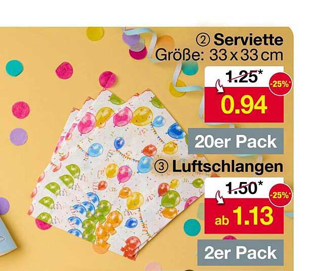 Servietten 20er Pack – Perfekt für jede Feier!
