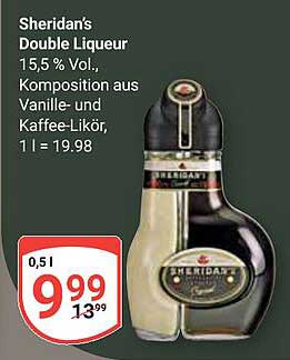 Sheridan’s Double Liqueur 0,5 l für nur 9,99 €