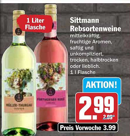 Sittmann Rebsortenweine - Mittelkräftig und Fruchtig