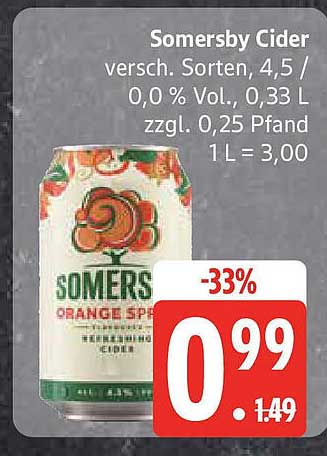 Somersby Cider - verschiedene Sorten