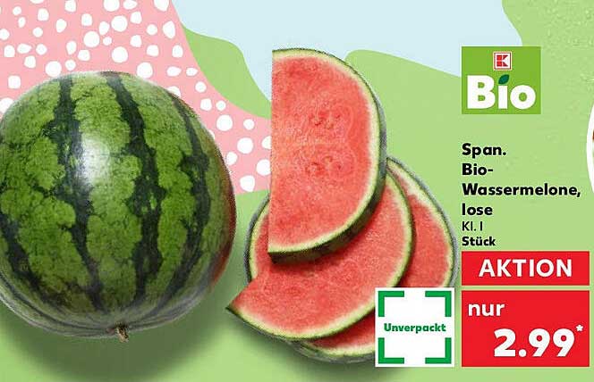 Span. Bio-Wassermelone, lose, K.I. 1 Stück