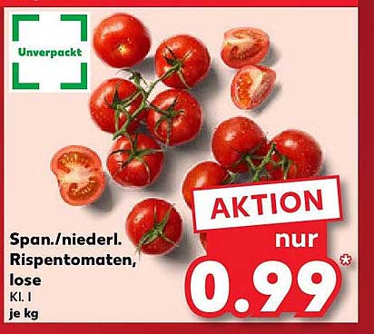 Spanische Rispentomaten, lose, Kl. I, je kg