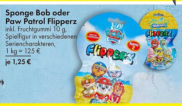 Sponge Bob oder Paw Patrol Flipperz