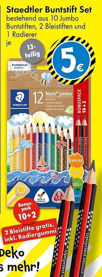 Staedtler Buntstift Set - 13-teilig für nur 5 €