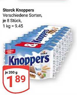 Storck Knoppers – Verschiedene Sorten, je 8 Stück