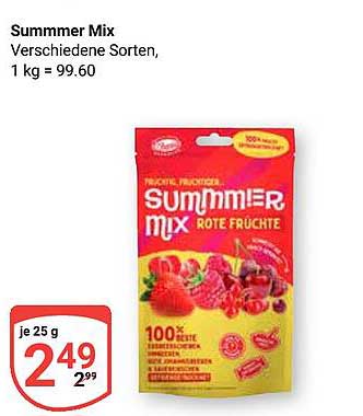 Summmer Mix Rote Früchte - 100% natürliche Fruchtmischung