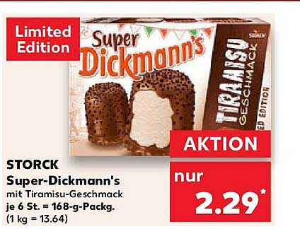 Super-Dickmann's mit Tiramisu-Geschmack, 6 Stück, Limited Edition