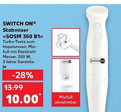 SWITCH ON® Stabmixer »SOSM 350 B1«